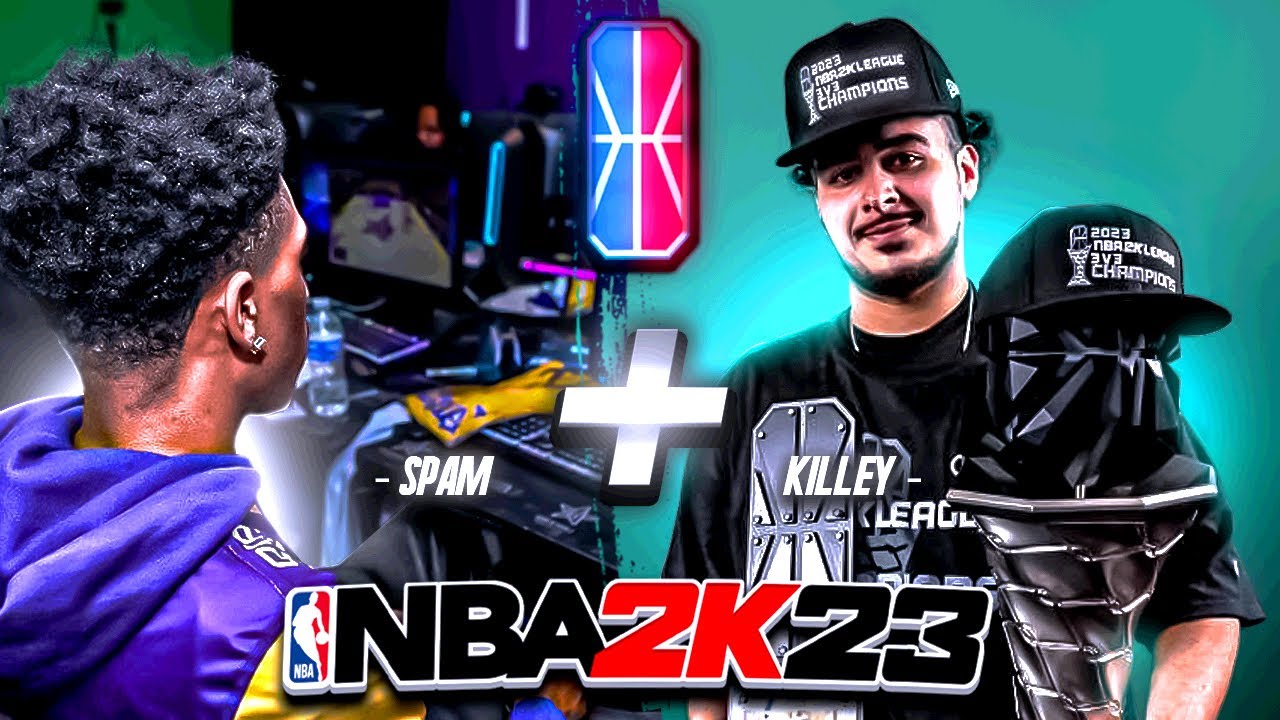 SPAM PLAYS W/ KILLEY ($500,000 3V3 NBA2KLEAGUE CHAMPION) AGAINST OTHER PROS IN COMP PRO-AM! NBA 2K23