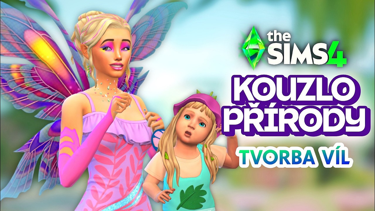 🦋 Nepřeberné množství křídel! Vytváříme víly v The Sims 4 Kouzlo přírody 🍀