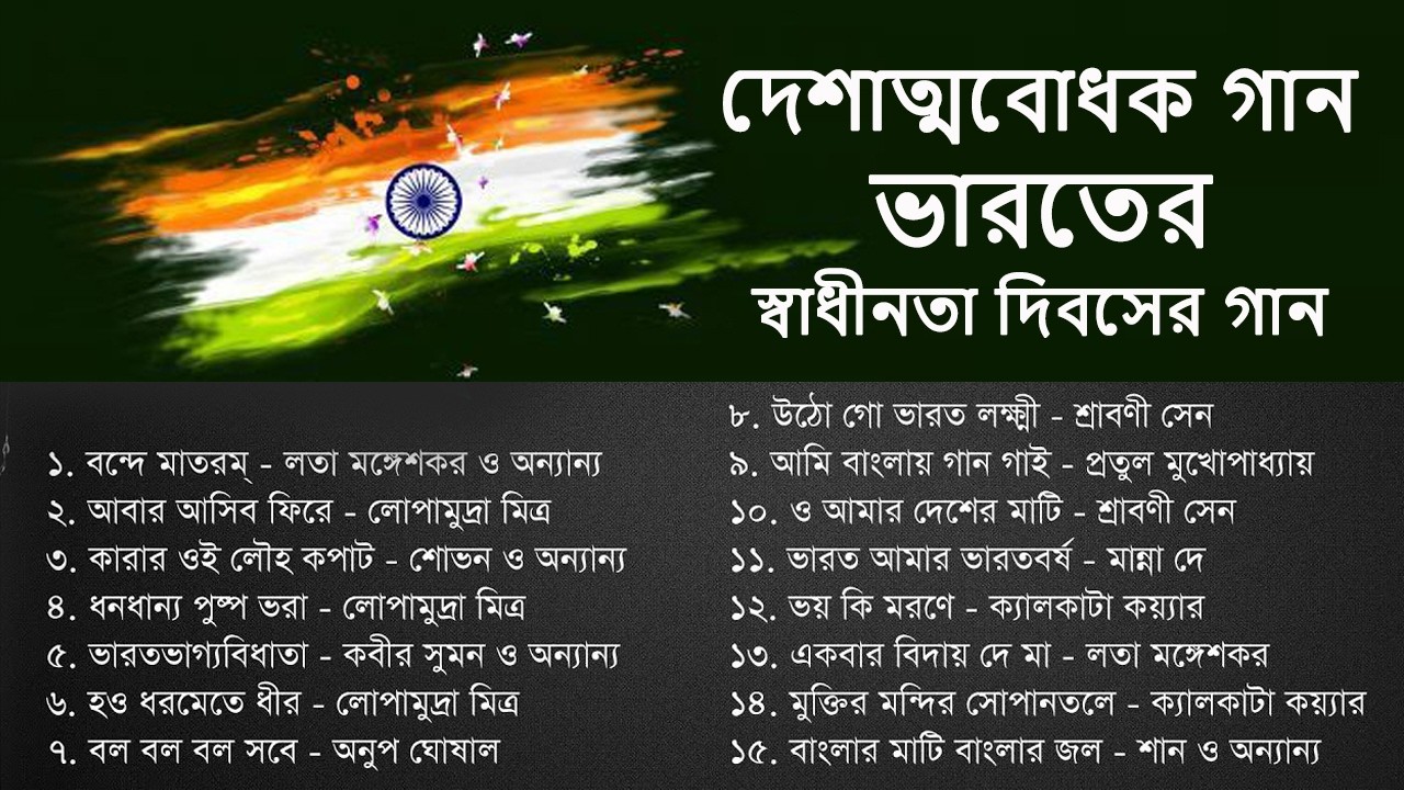 দেশাত্মবোধক গান | স্বাধীনতা দিবসের বাংলা গান | Independence Day Special Bengali songs
