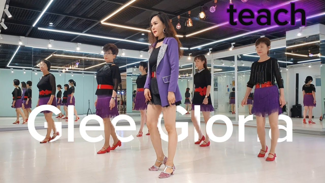 Glee Gloria line dance | 스텝설명| teach | 글리 글로리아 라인댄스 | 