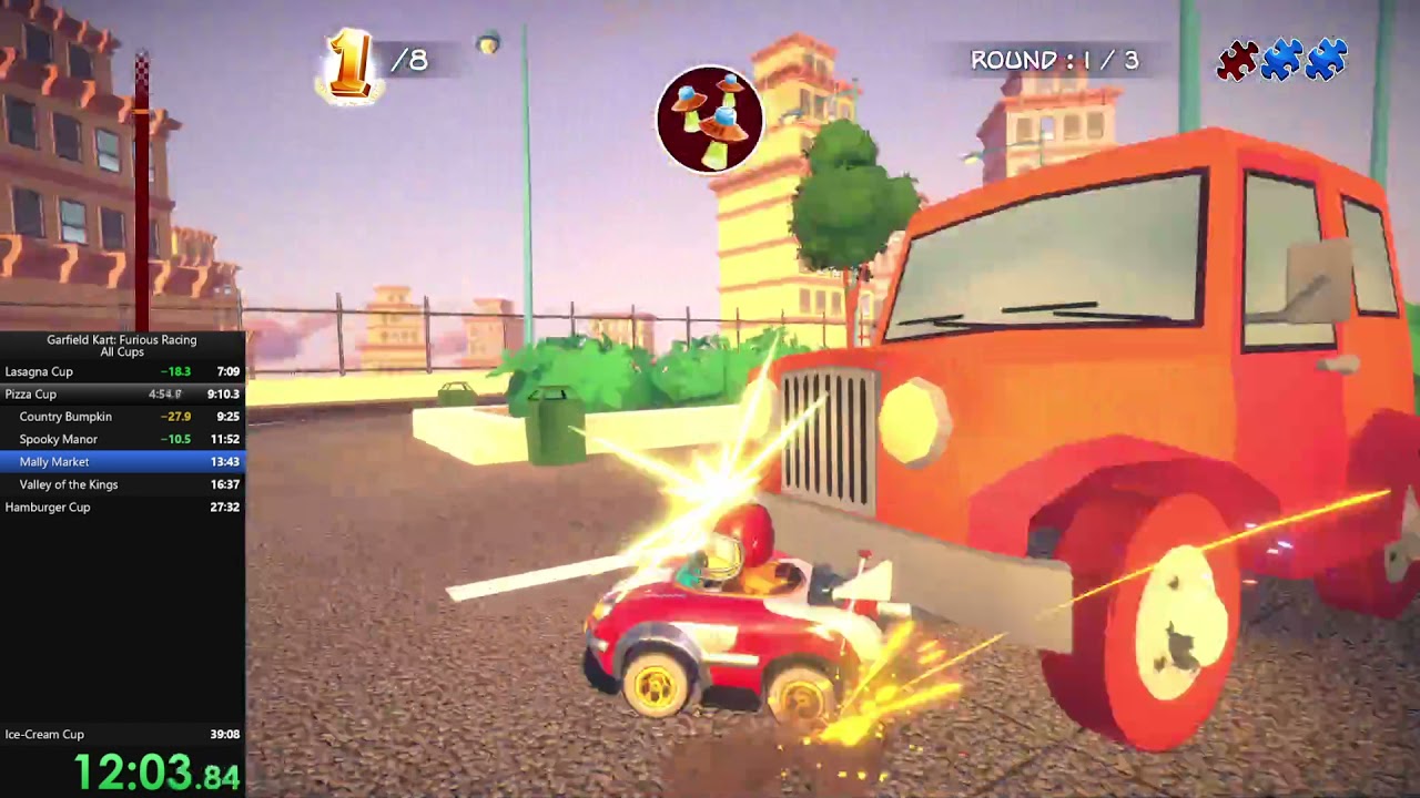 Garfield Kart: Furious Racing (All Cups) - 36:17