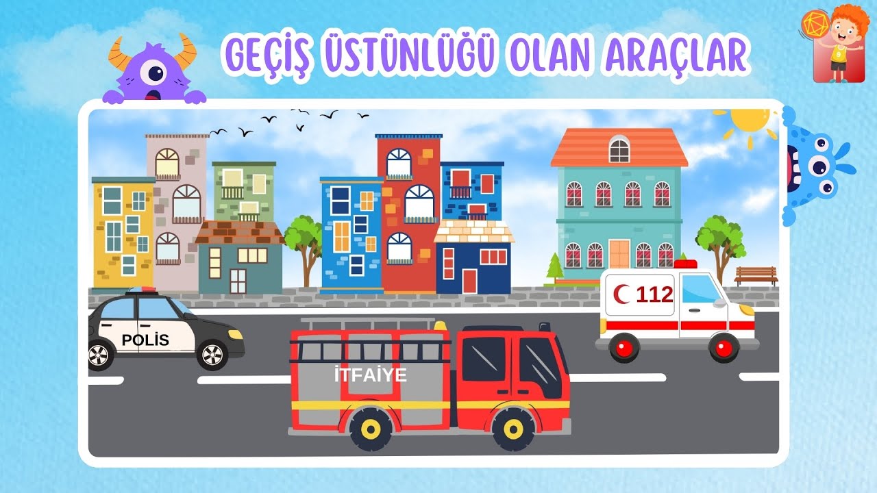 ✨Trafikte Geçiş Üstünlüğü Olan Araçlar 🚒 🚓