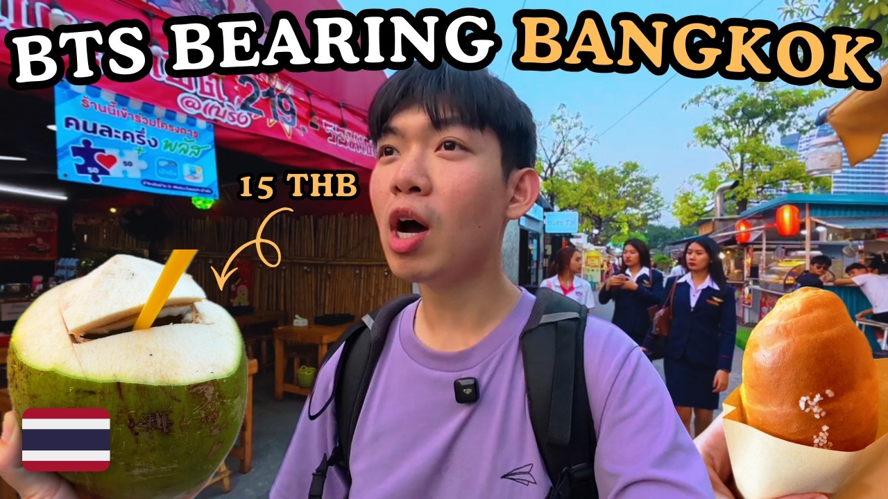 BTS Bearing is UNDERRATED! Secret Forest Cafe + Cheapest Night Market 🇹🇭