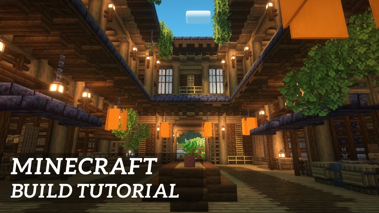 【Minecraft】How to Build a Trading Hall (With Interior)