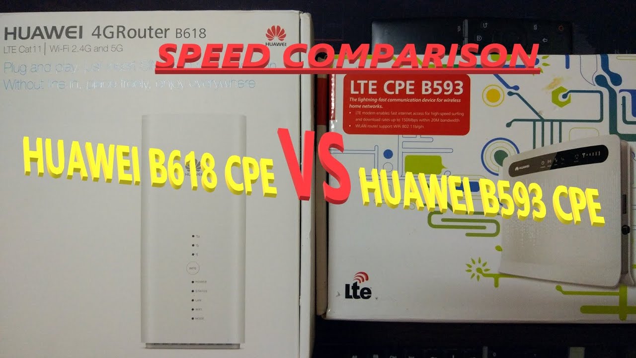 Huawei b618 b618s-65d CPEvs b593u-12 CPE speed compare test with Digi i150 unlimited plan.