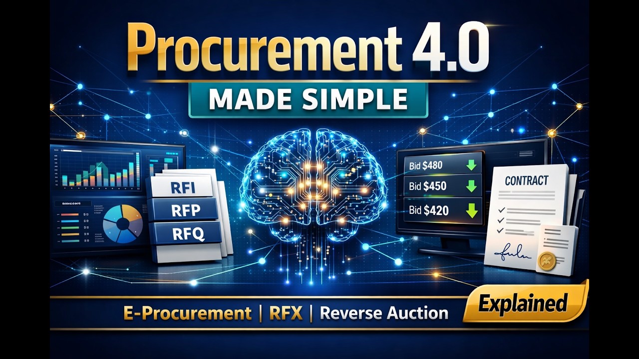 Procurement 4.0 Made Simple | E-Procurement, RFX & Reverse Auction Strategy Explained