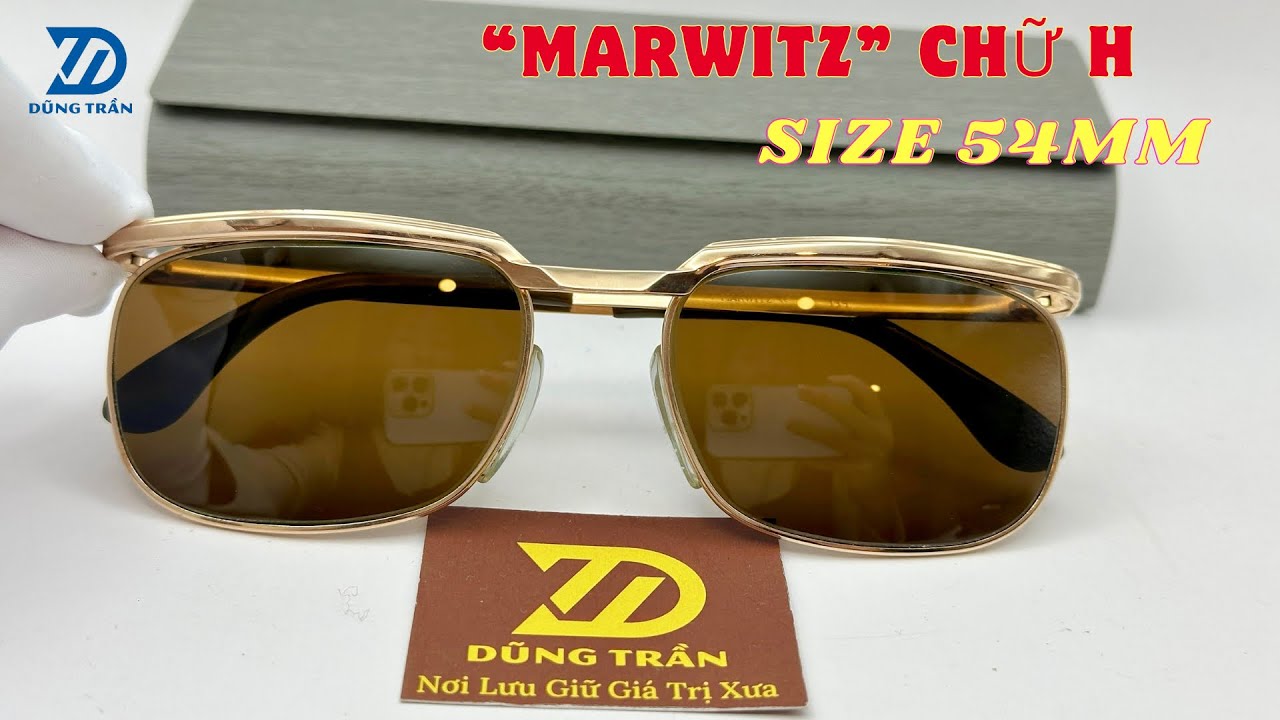 Kính cổ Marwitz chữ H size 54mm bọc vàng | Kính mắt Dũng Trần