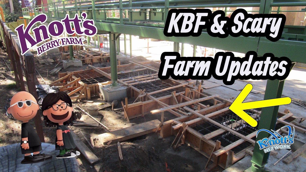 Knott's Berry Farm Updates, Scary Farm, Montezuma‘s Revenge Forbidden Fortress Construction 2026