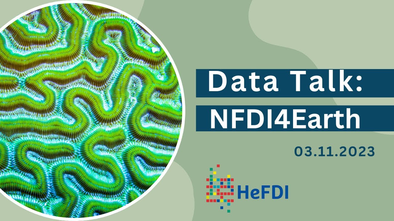 HeFDI Data Talk: NFDI4Earth - 03.11.2023