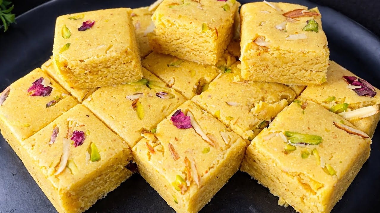 ना पकाना, भूनना सिर्फ 3 चीजों से 5 मिनट में बनाए हलवाई से ज़्यादा स्वादिष्ट मिठाई | Mithai Recipe