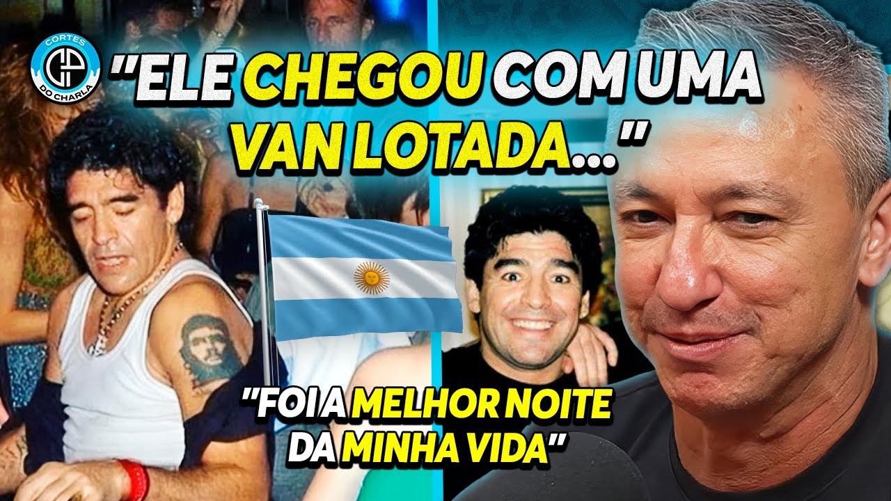 BASTIDORES DE UMA NOITADA INESQUECÍVEL COM MARADONA