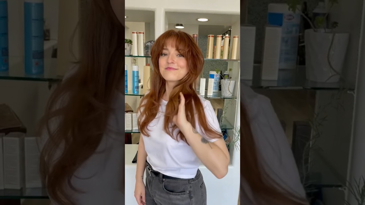 Dark to copper without bleach! #shorts #hairstylist #copperhair