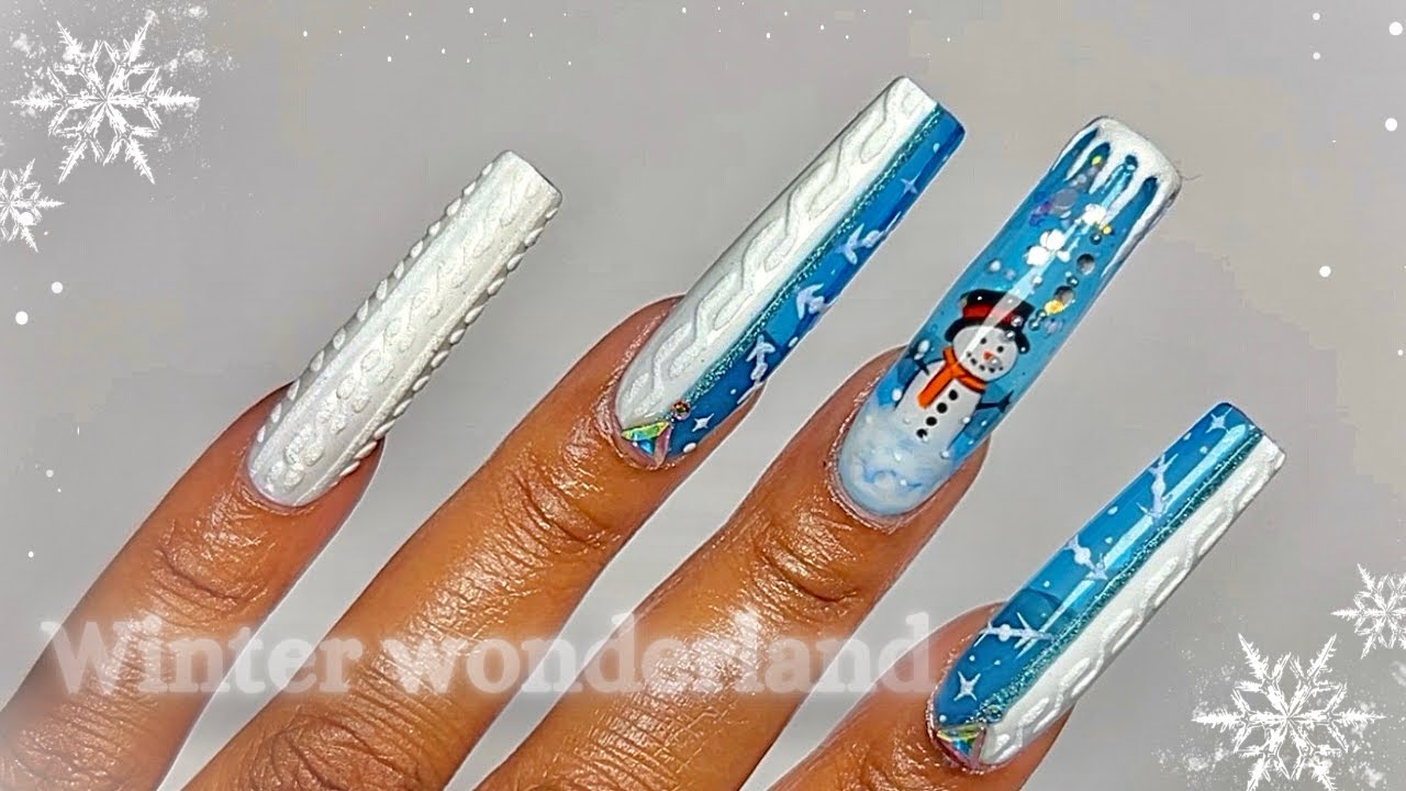 Create Whimsical Snowy Magic with SNOW GLOBE Nail Art & Gelx Nails