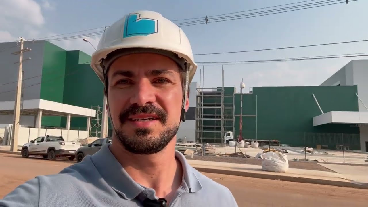 Visita a obra do Shopping Jardins de Vilhena