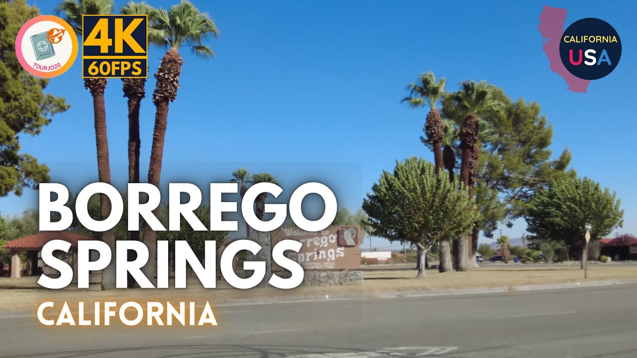 [Tourjo20 | 4K/60FPS] Driving California | Borrego Springs, California | Borrego Springs
