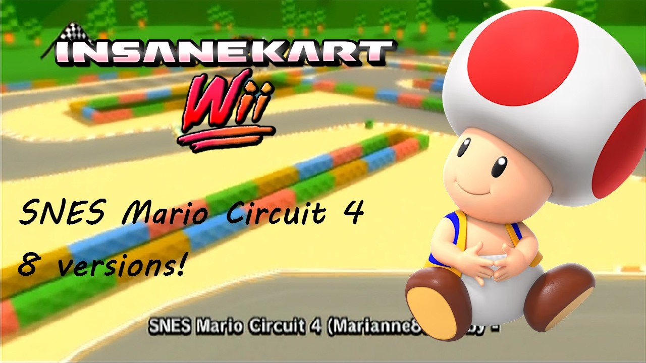 [MKWii] SNES Mario Circuit 4 - 8 versions!