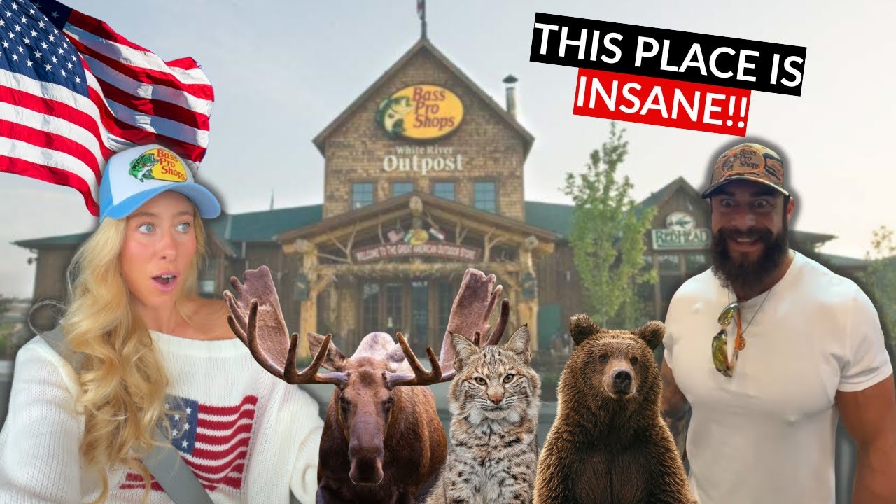 Британская пара впервые посетила Bass Pro Shop... Мы не были готовы!🇺🇸