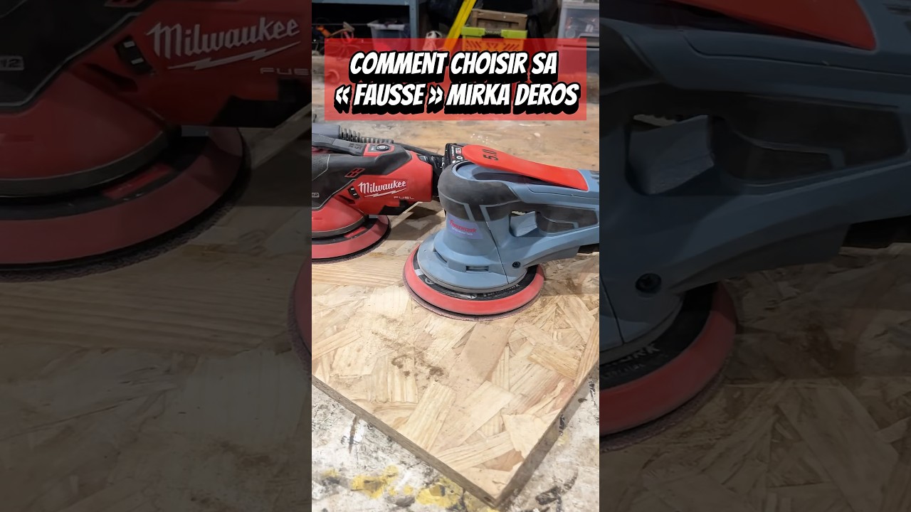 La ponceuse Fanzwork rivalise-t-elle avec la Mirka Deros?   #Bricolage #outillage #renovation