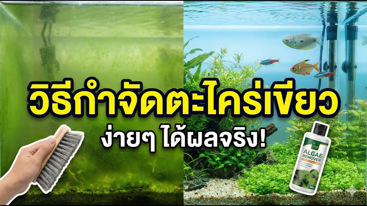 กำจัดตะไคร่เขียวใน3ขั้นตอน #เกษตรกร #เกษตรอินทรีย์ #ศรีนางฟาร์ม #กุ้งฝอยกาฬสินธุ์ #ฟาร์มกุ้ง