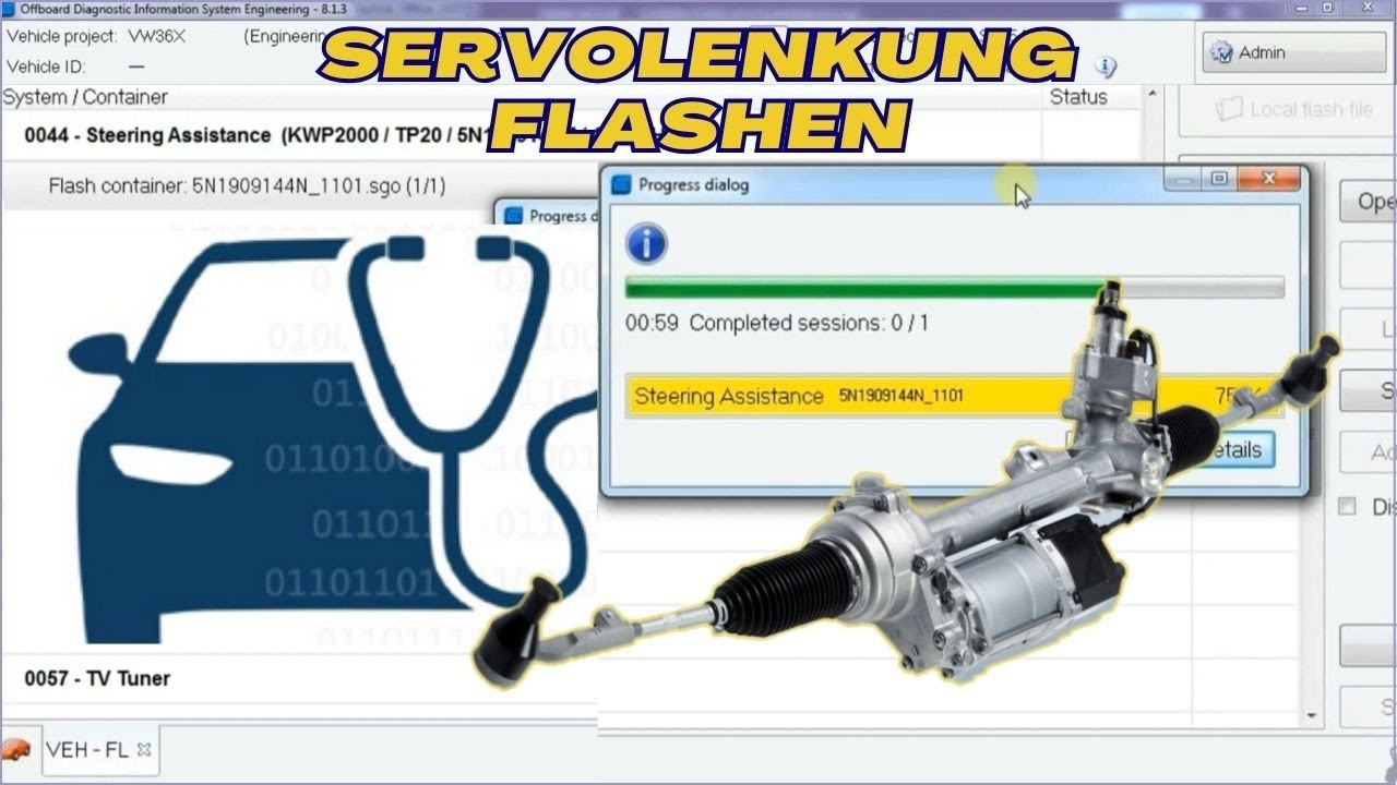 Lenkhilfe flashen Kennlinie der Lenkunterstützung parametrieren | Odis Engineering Tutorial