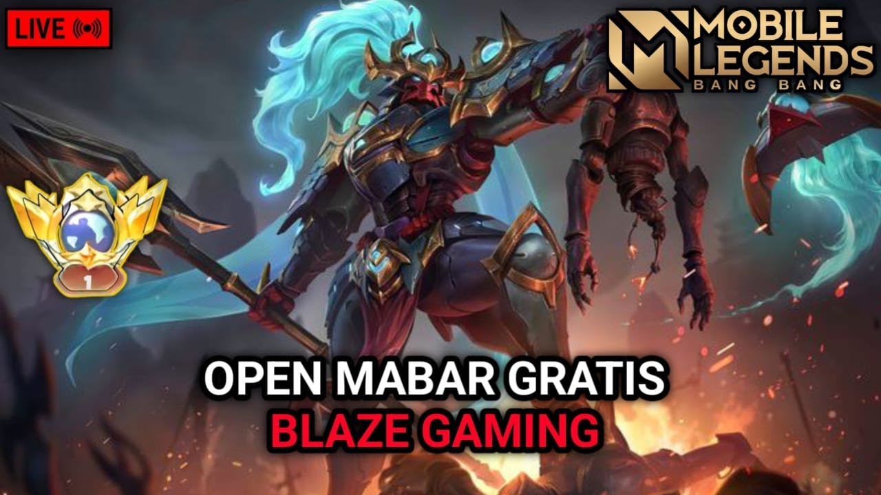LIVE MOBILE LEGENDS OPEN MABAR GRATIS PUSH RANK