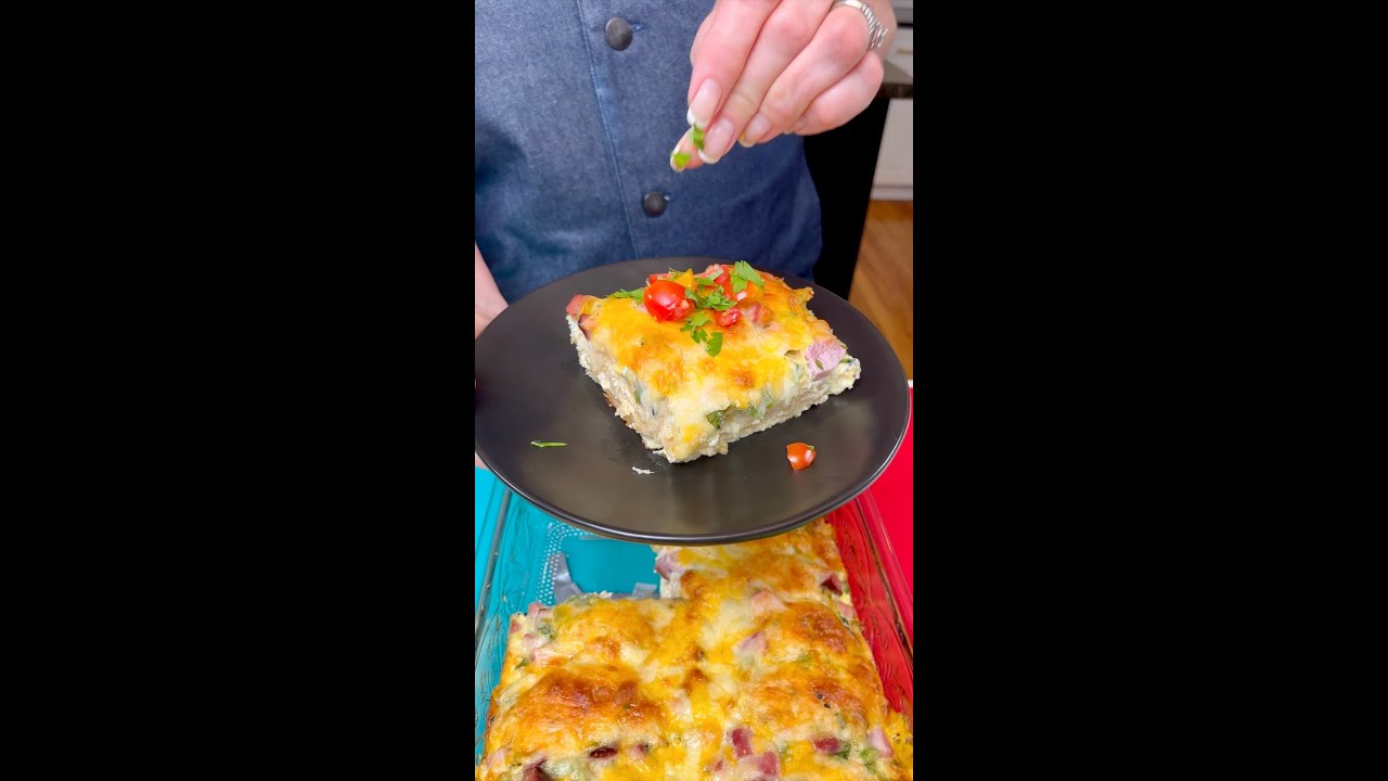 Ham and cheese breakfast bake