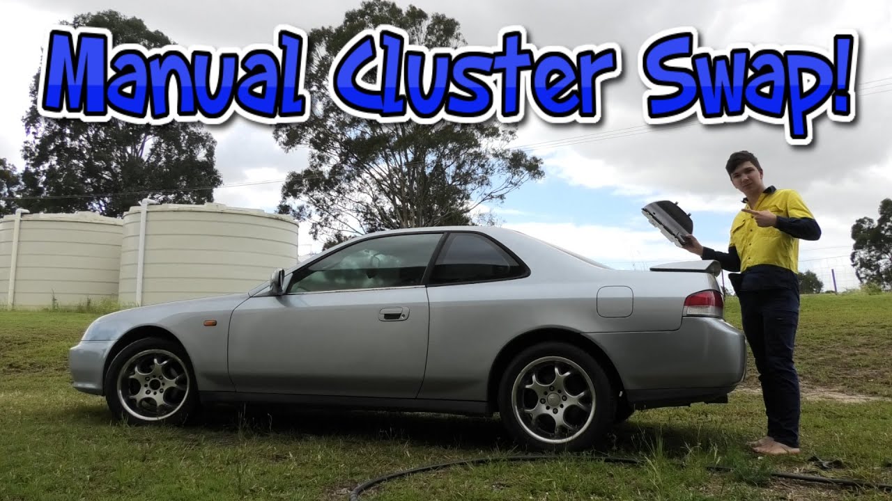 Auto to Manual Cluster Swap and LED Dash Conversation! | 1998 Honda Prelude