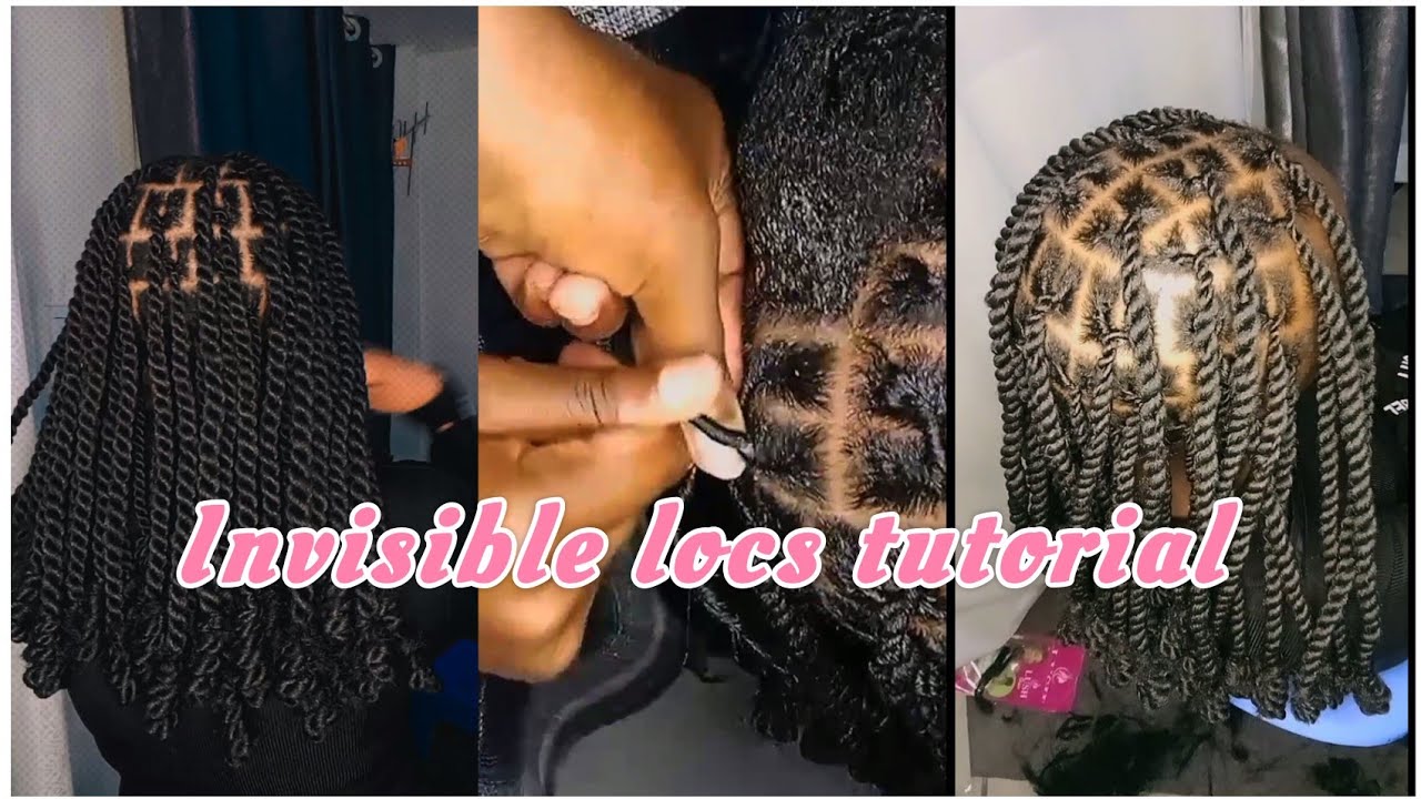 How to easily do invisible locs using Brazilian wool