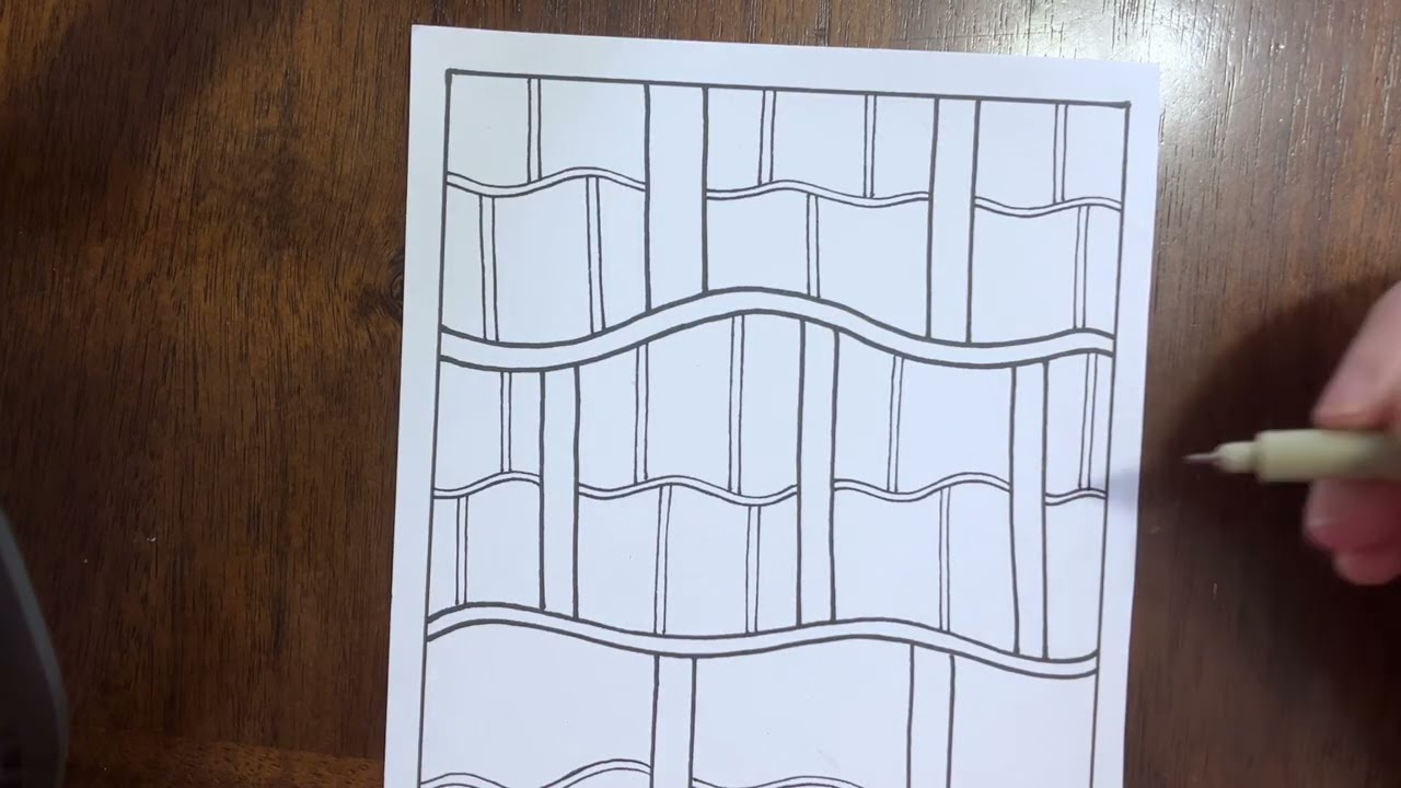 Zentangle drawing of the day | Zentangle lovers | easy Zentangle pattern for beginners | Zendoodler