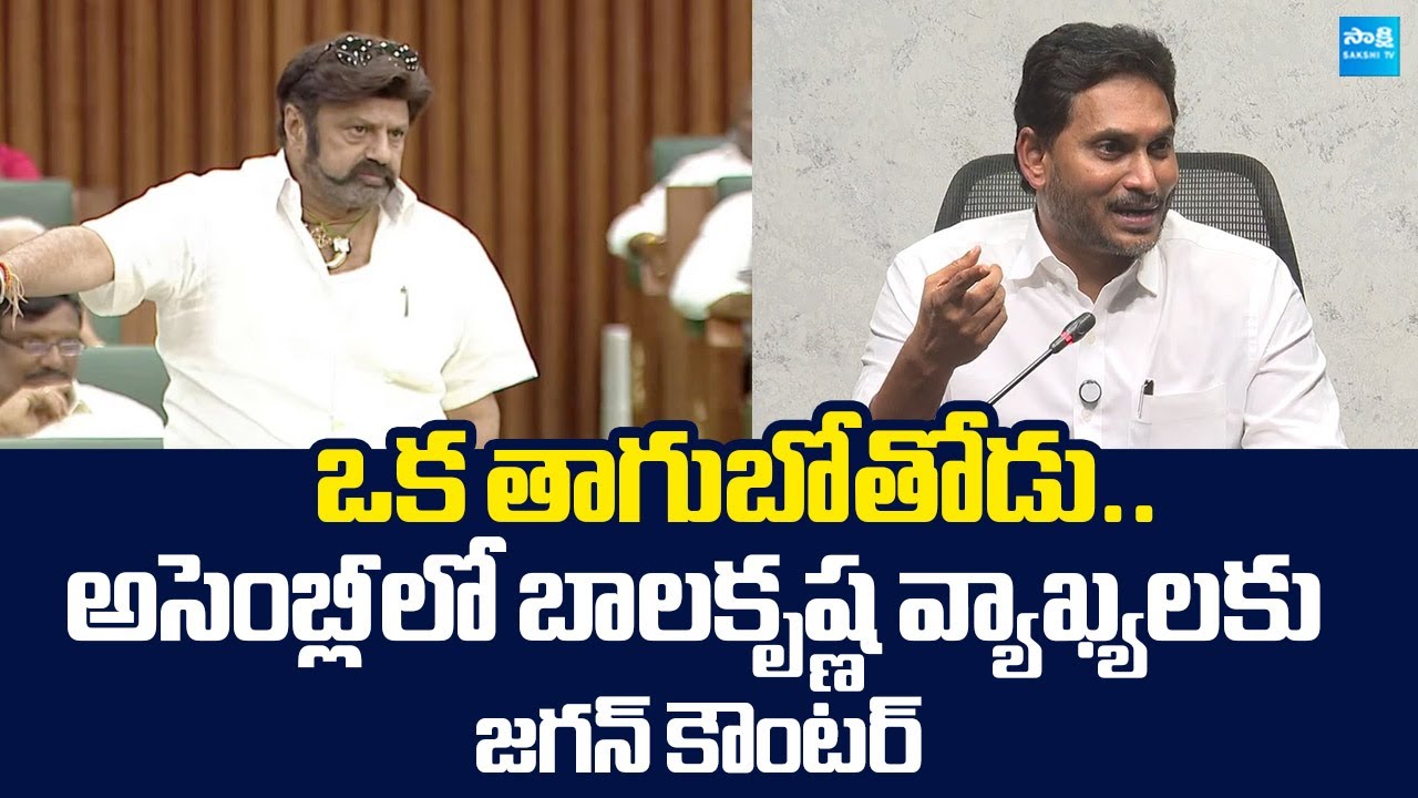 YS Jagan Reaction On TDP Balakrishna Comments On AP Assembly |@SakshiTVLIVE