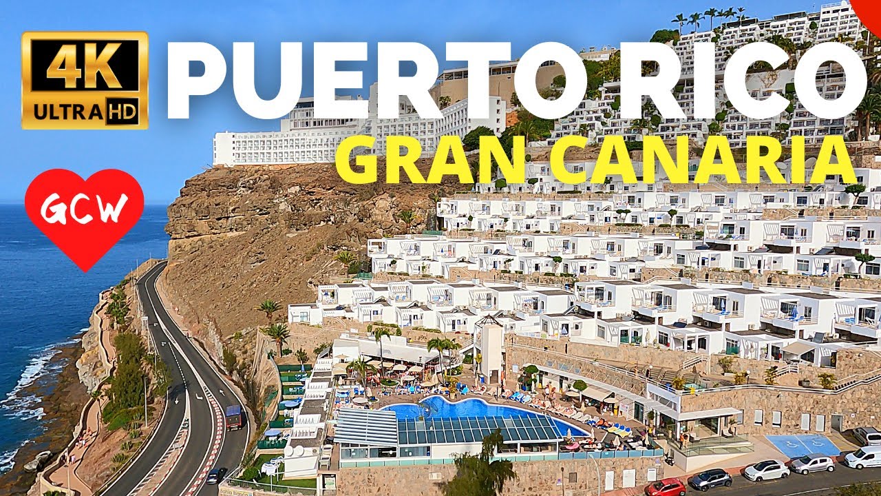 PUERTO RICO to AMADORES Walk Gran Canaria 🔴 Gloria Palace Amadores Hotel to Bahía Blanca Apartments