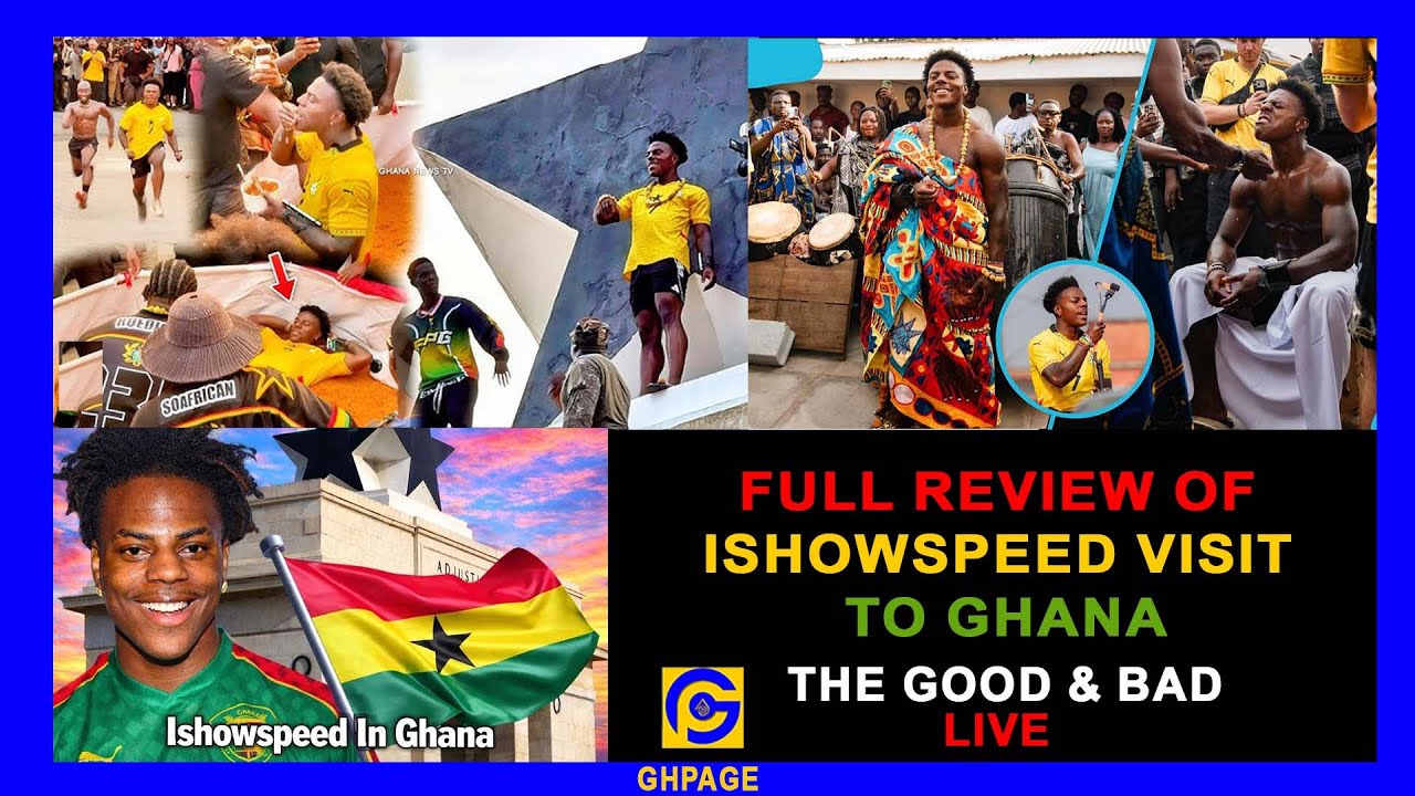 The Good & Bad: Full Review Of Ishowspeed Visit To Ghana;The Bad Ghana Jollof,No Celebs,Car Show,Mre