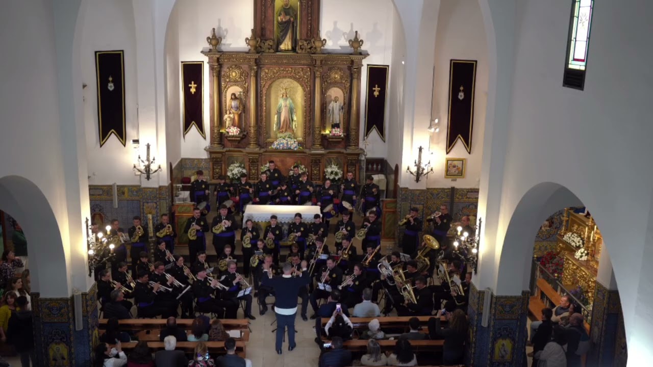 Suena al Nazareno de Zafra en la Parroquia de San Gonzalo por la @bandanazarenodezafra 2026.