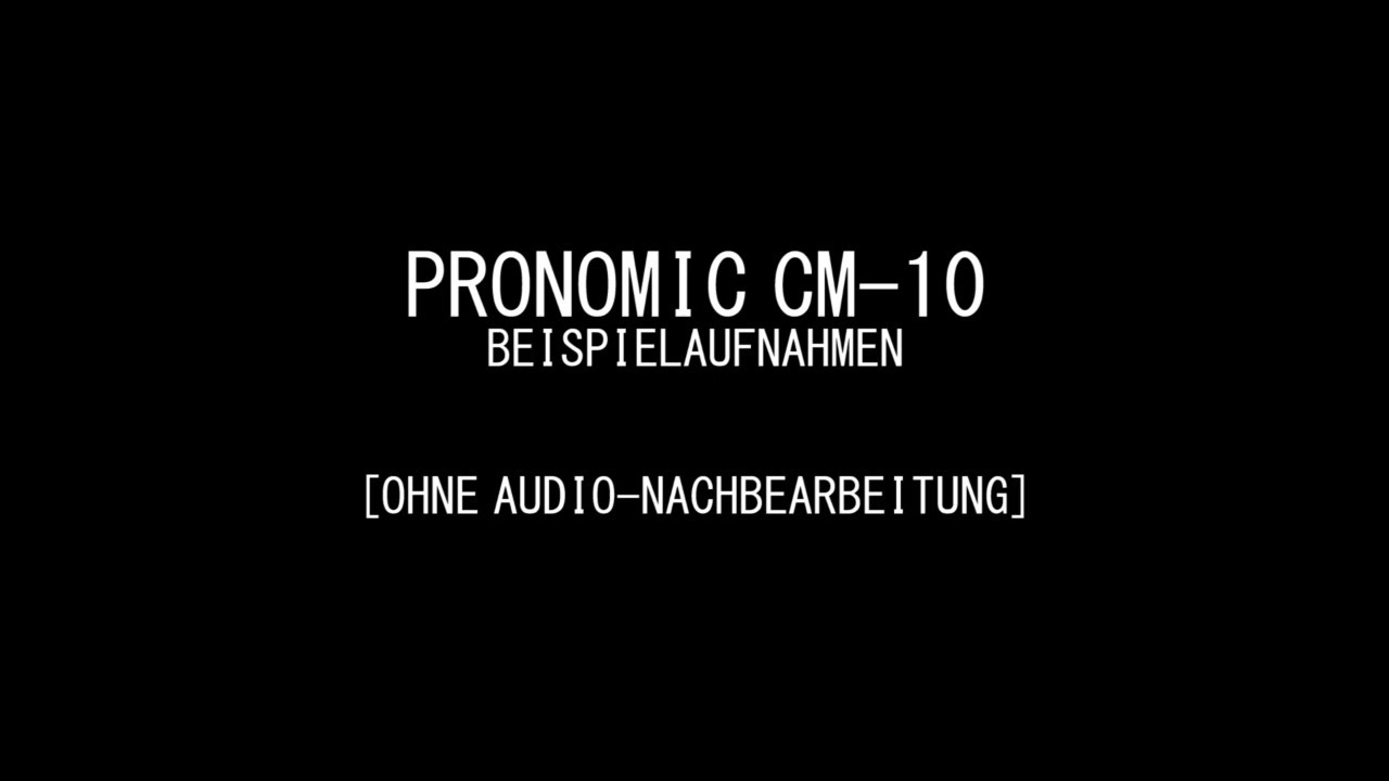 Pronomic CM 10 Studio Gro&szlig;membranmikrofon XLR Kondensatormikrofon