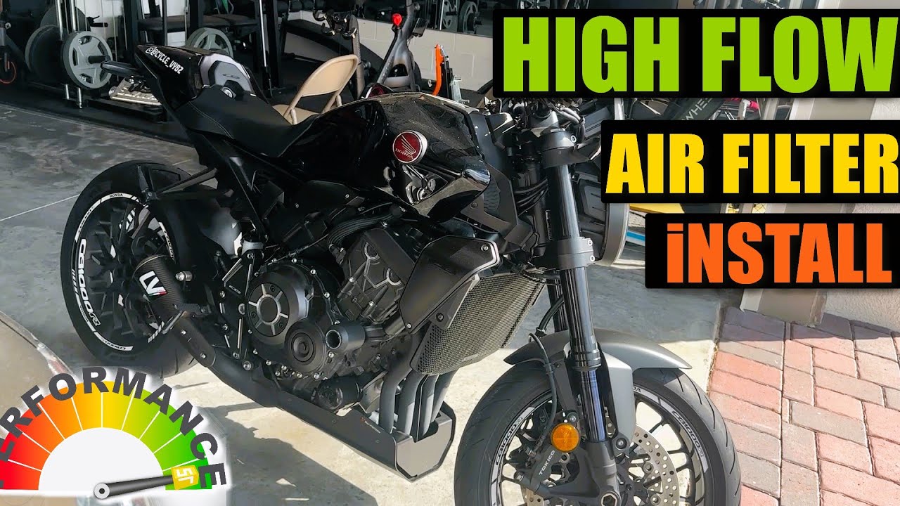 Установка высокопроизводительного воздушного фильтра K&N на мотоцикл Honda CB1000R | Имеет ли это...