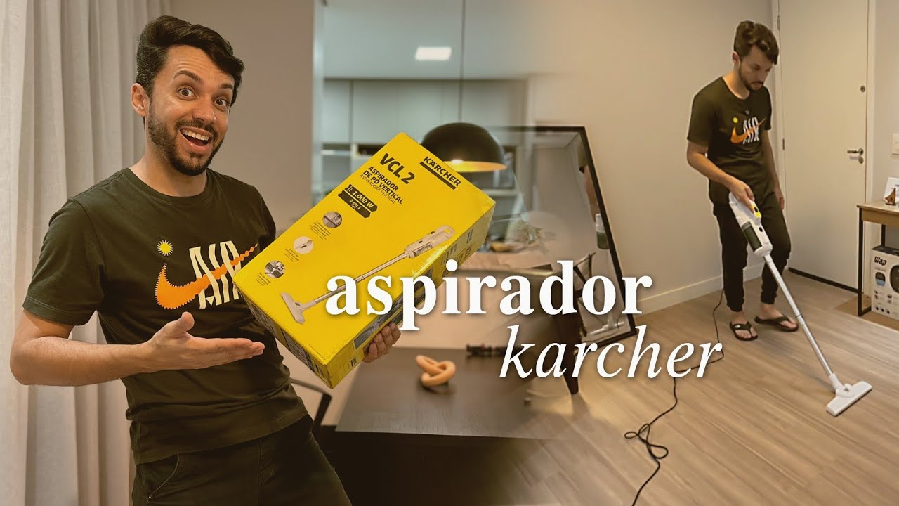 ASPIRADOR DE PÓ VERTICAL KARCHER VCL2 - Valeu a pena? Todos os detalhes