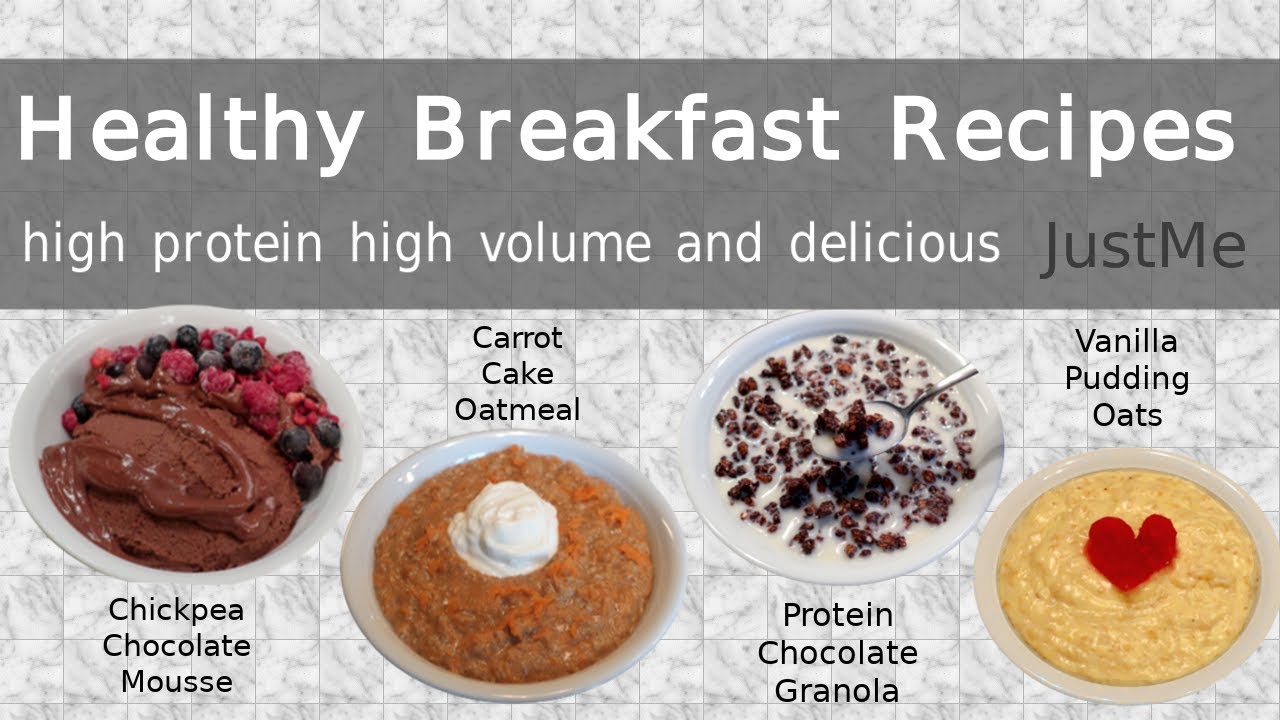 Healthy Breakfast Recipes - JustMe