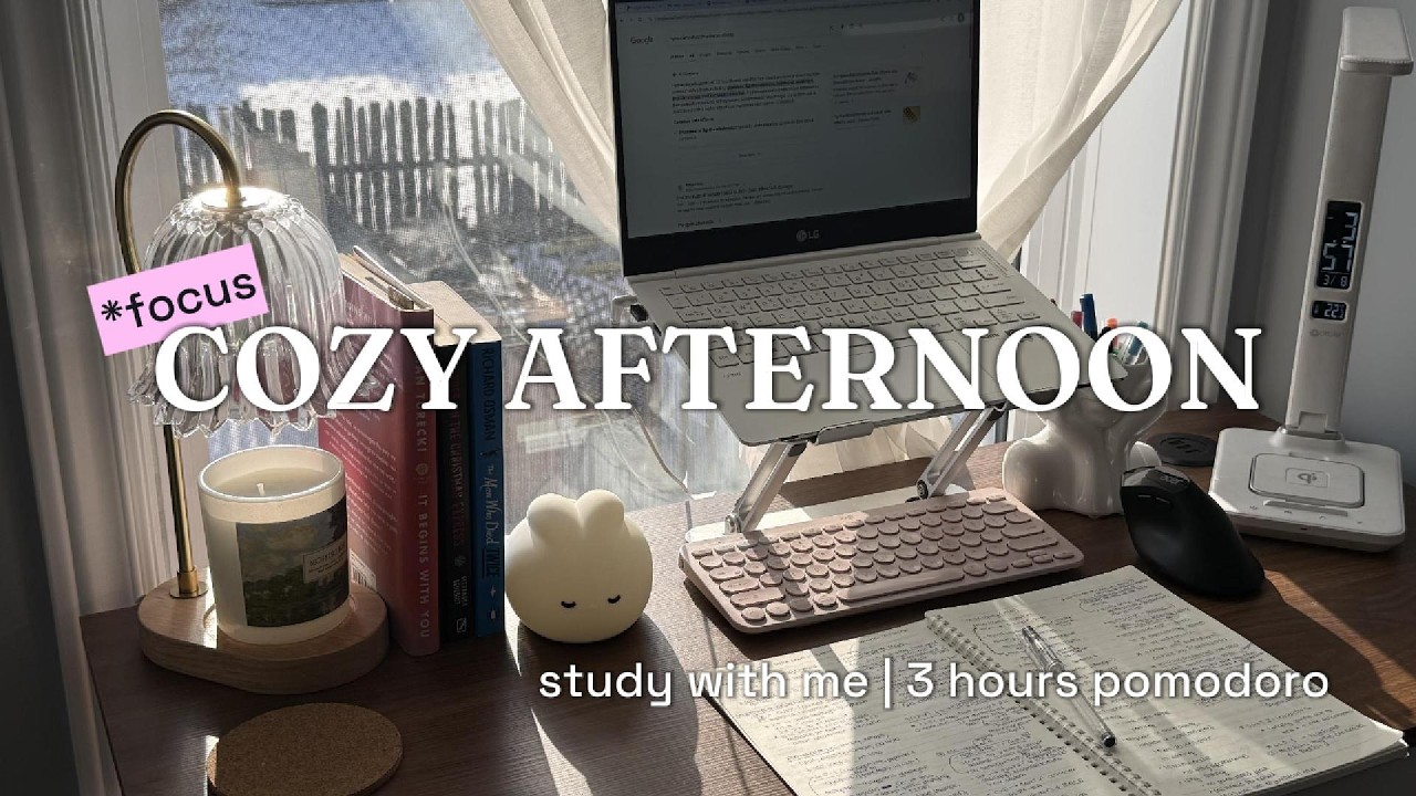 3 Hour Study With Me ☀️ | Pomodoro (50/10) | Birds & Nature Ambience