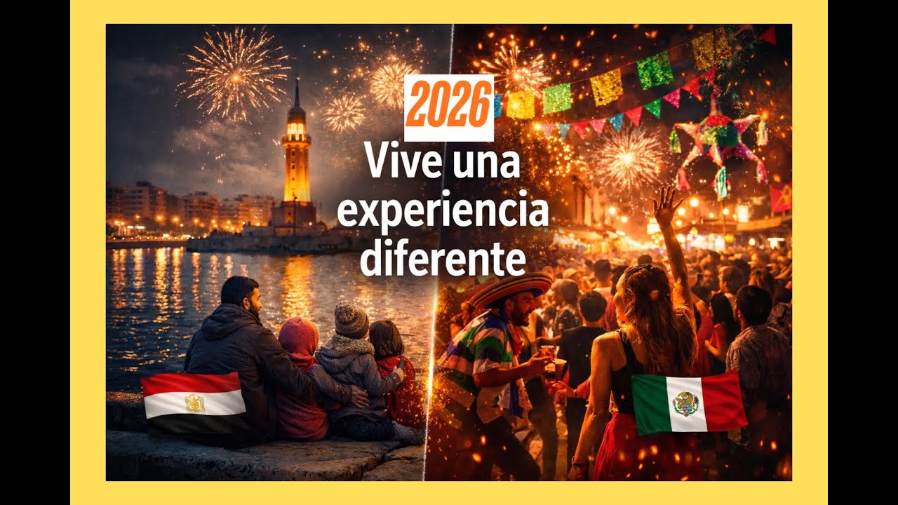 2026  تجربة مختلفة بين مصر والمكسيك  Celebración y un mensaje impactante en las calles de México