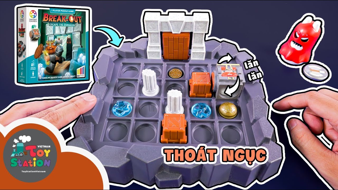 Tốn não để trốn thoát khỏi hầm ngục BREAK OUT của Smart Games ToyStation 1011