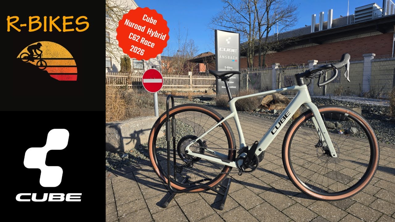 Cube Nuroad Hybrid C:62 Race 2026 🚴‍♂️ | Lightweight Carbon Gravel eBike Walkaround Review
