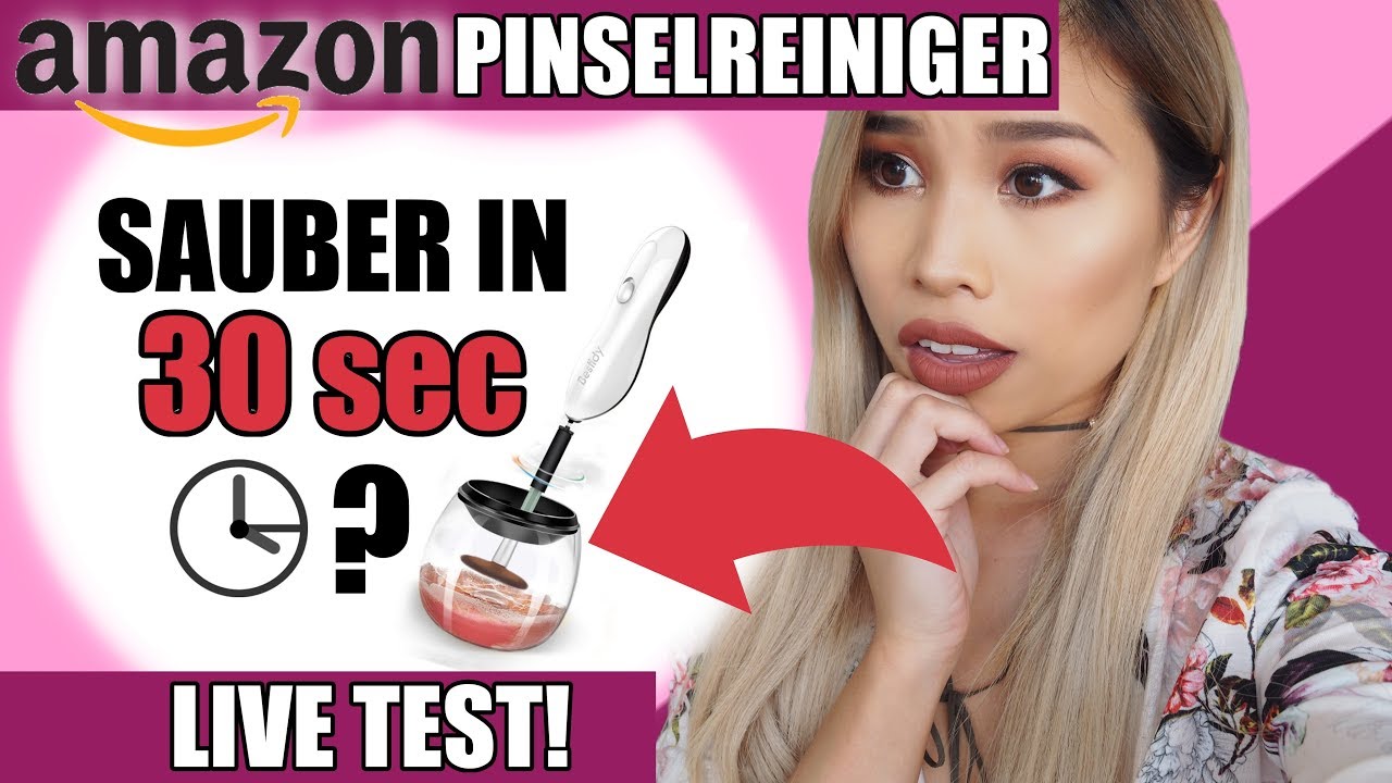 In 30 SEC SAUBERE & TROCKENE PINSEL?! Amazon PINSELREINIGER Live Test l Kisu