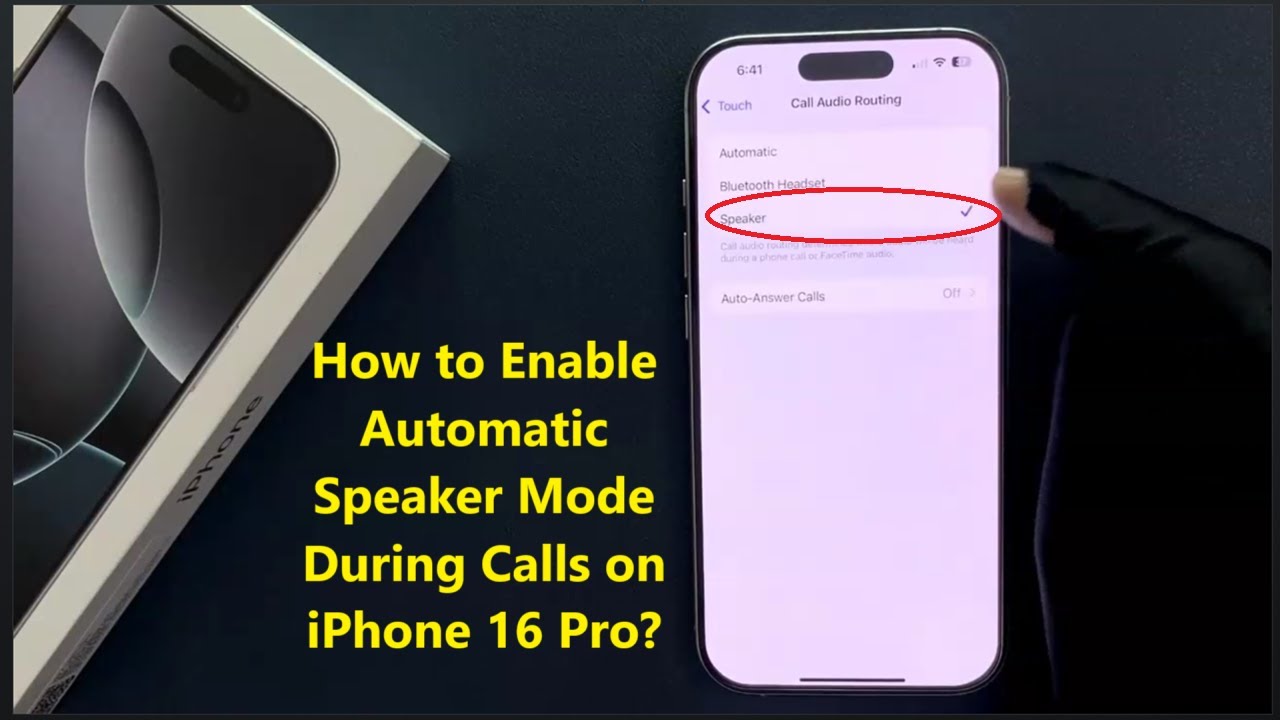 How to Enable Automatic Speaker Mode During Calls on iPhone 16 Pro?