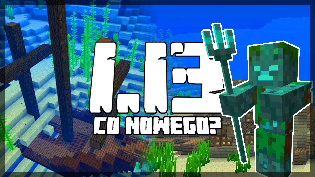 Minecraft 1.13: [Snapshot 18w11a] Co Nowego? Nowy Wrogi Mob Morski, Zatopione Statki, Gorgonie!