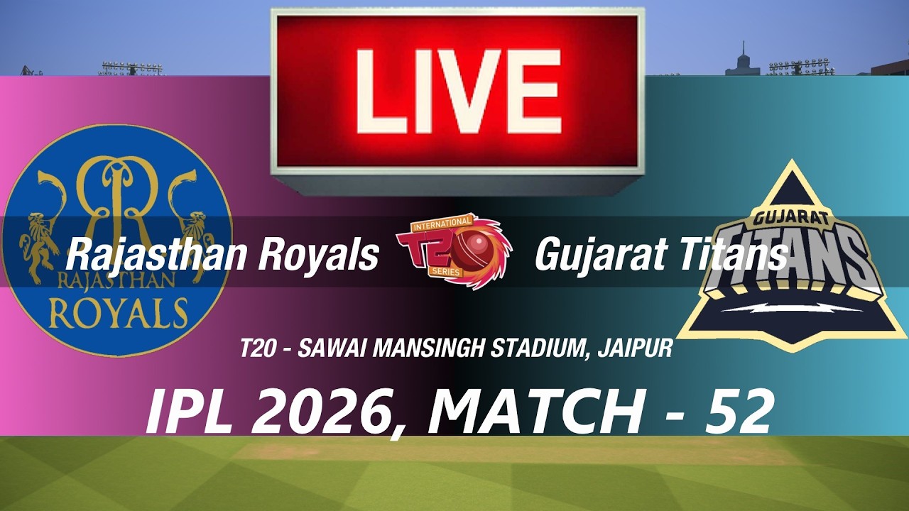 🛑LIVE- RR vs GT🛑IPL 2026🛑RAJASTHAN vs GUJARAT🛑CRICKET 26 GAMEPLAY🛑LIVE MATCH STREAMING🏏