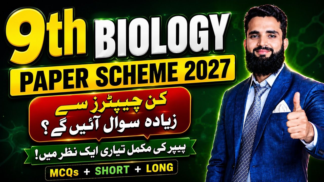 9th Class Biology Pairing Scheme 2027 | Biology Paper Scheme 2027 | Punjab Board
