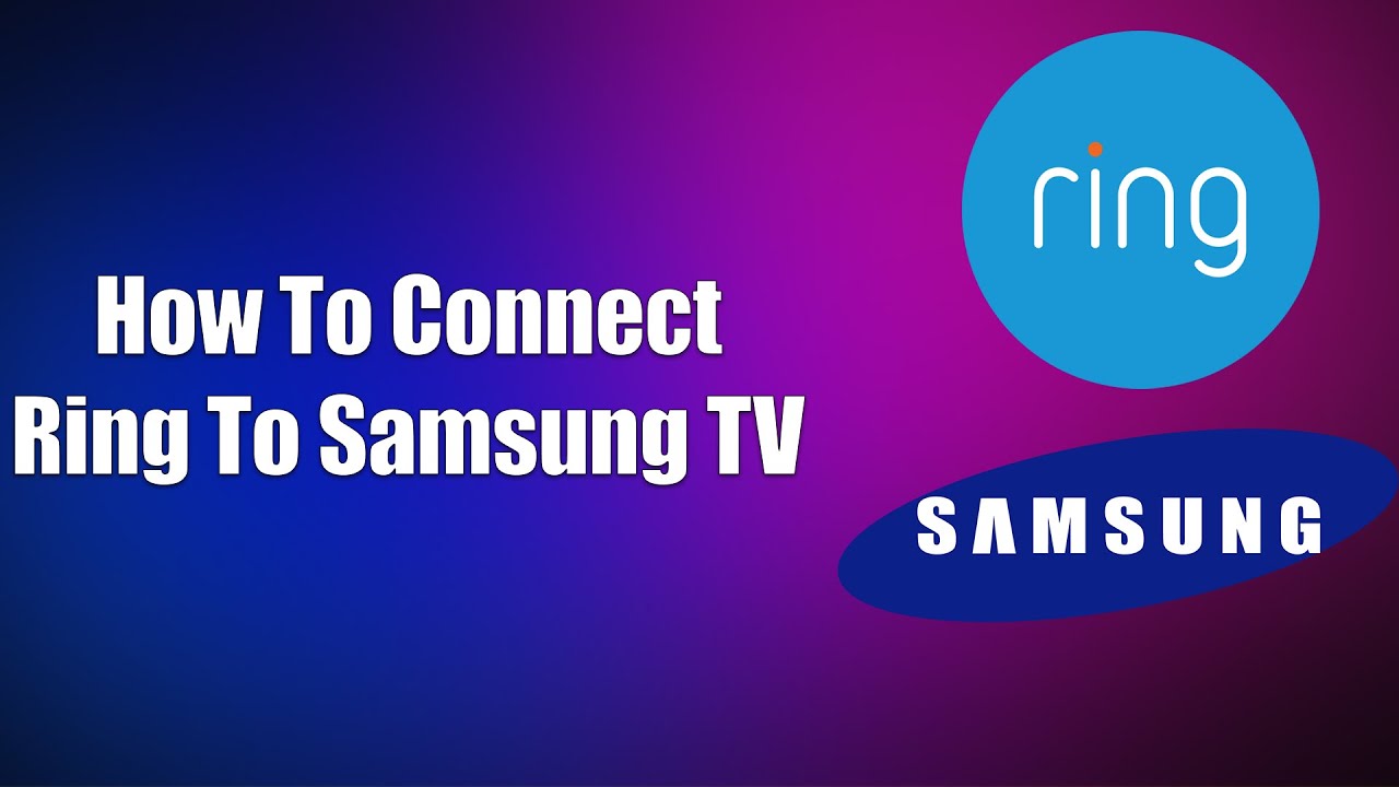 Как подключить Ring к телевизору Samsung