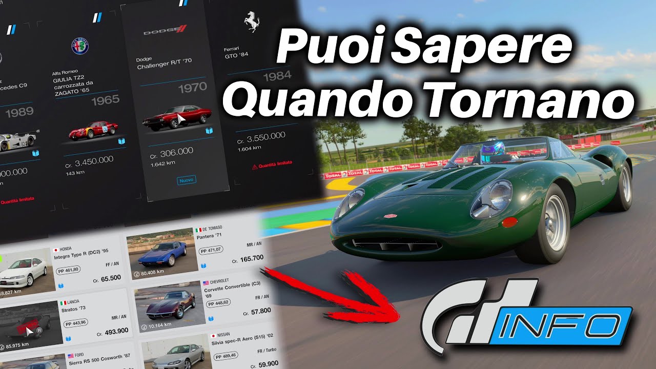 Come Sapere Quando Tornano disponibili le Auto su GT7