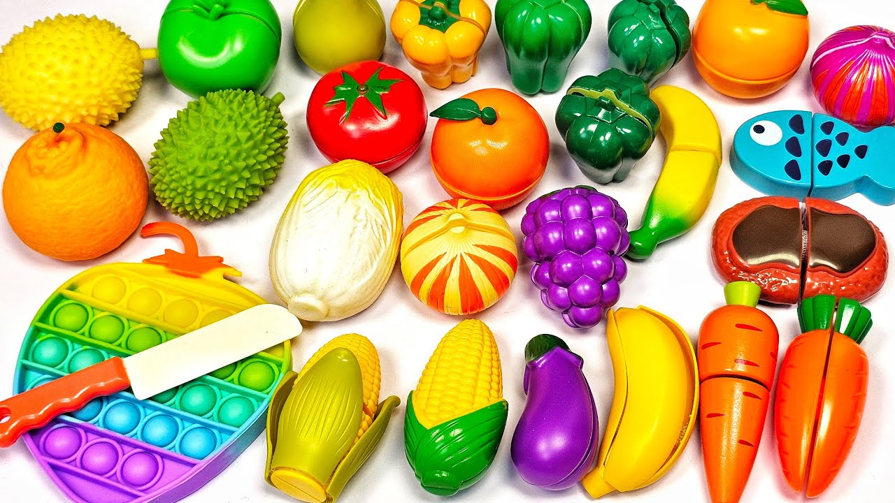 How to Cutting Fruits and Vegetables ASMR | APPLE mixing Squishy | Satisfying Video
