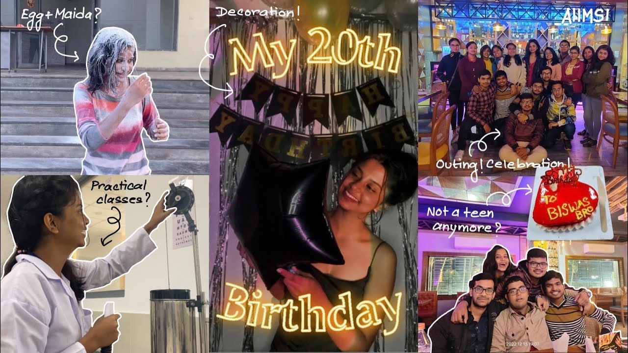 My 20! I Birthday Vlog l MBBS Birthday Celebration l AIIMS Bday l Ahana Biswas l AIIMS Kalyani NEET